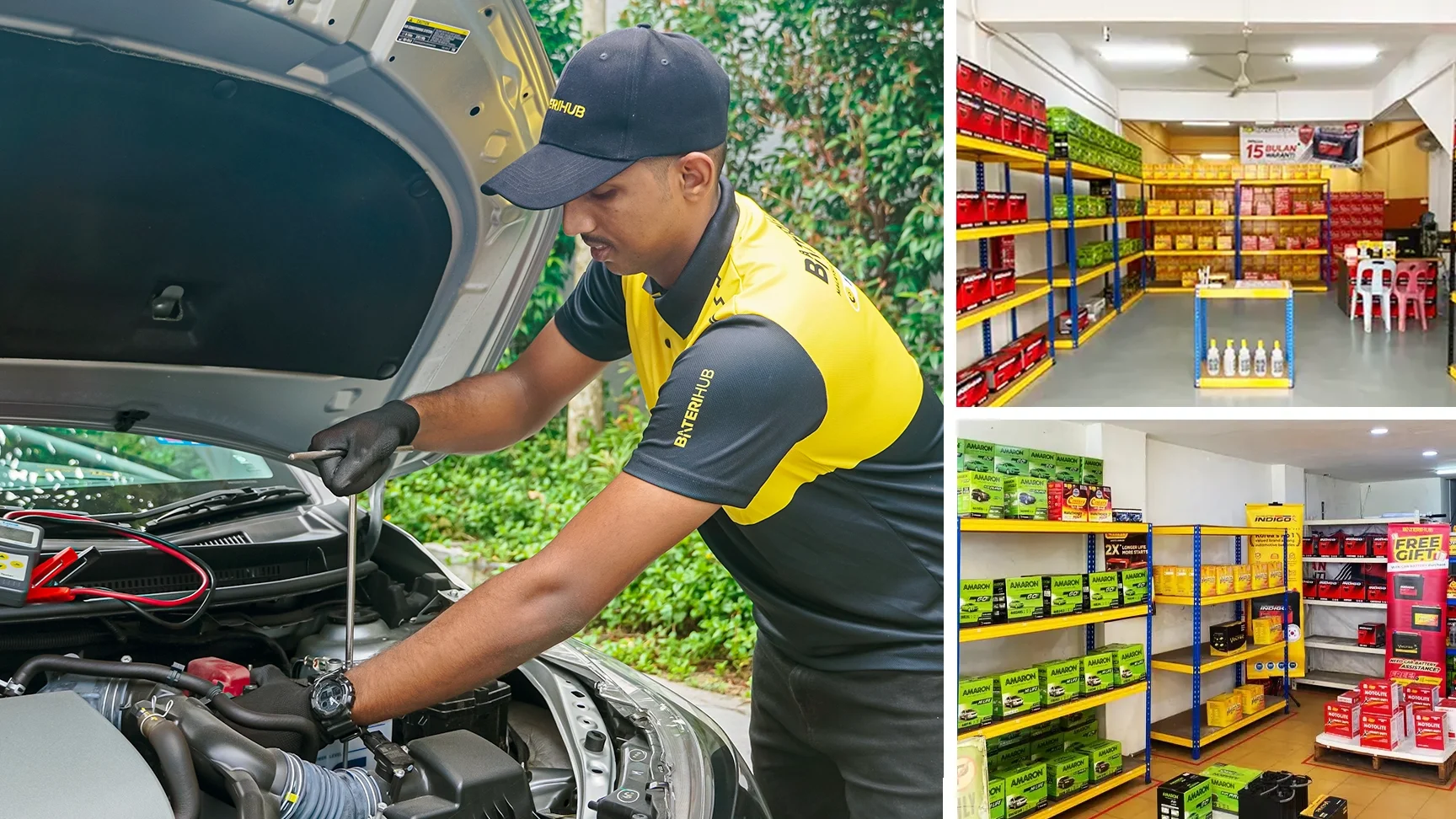 bateri kereta terbaik amaron di banting