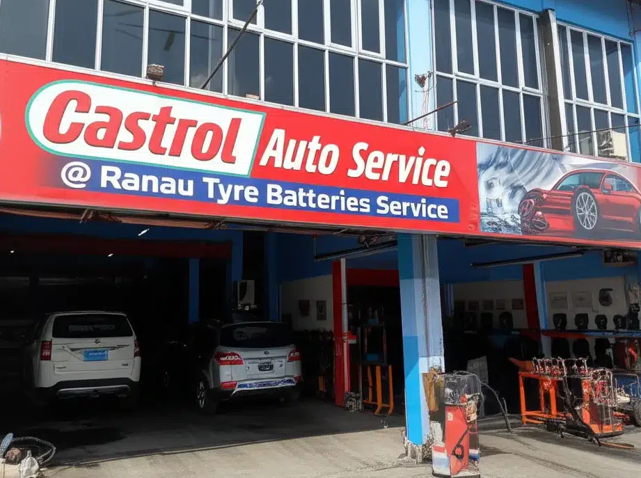 castrol auto service ranau tyre batteries service