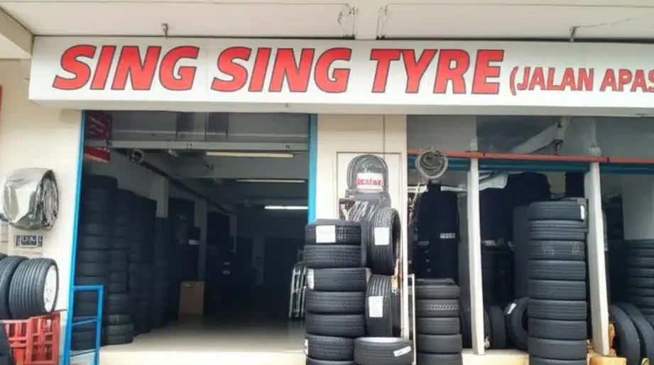 sing sing tyre jalan apas